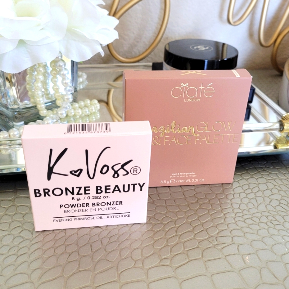 NEW CIATE Brazilian Glow Eye & Face Palette K Voss Bronze Beauty Chelsea Bronzer